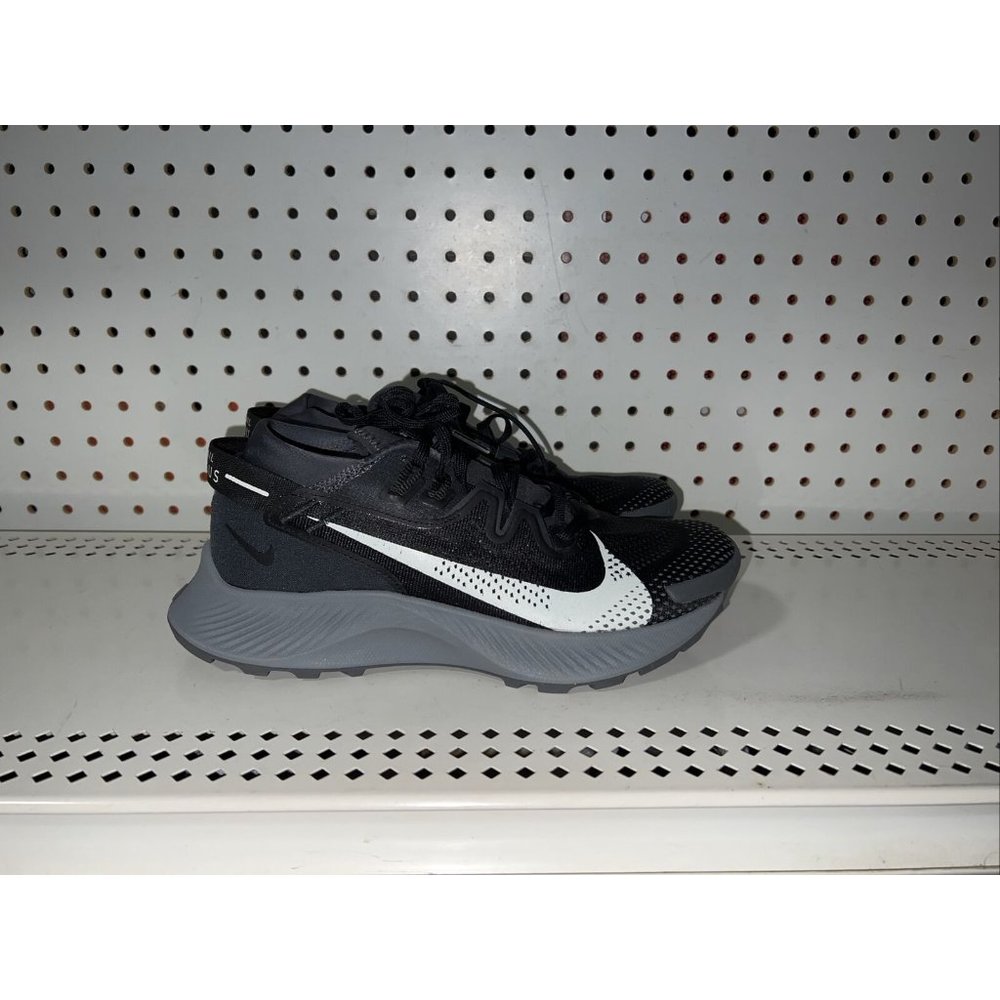 Nike Pegasus Trail 2 Athletic Running Shoes Mens Size 6 Womens 7.5 Black Gray